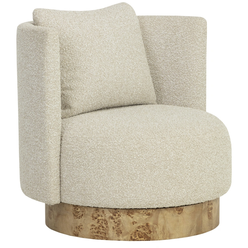 Fortis Santa Cruz Oatmeal Swivel Lounge Chair